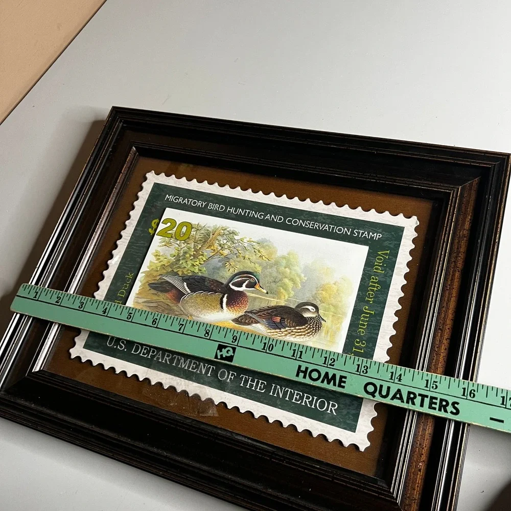 Framed Wood Duck Migratory Bird Hunting Conservation‎ Stamp Print 2007-2008 Art